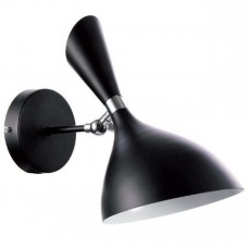 Απλίκα Τοίχου 1xE14 230V Μαύρη 955MORGAN1W/BL